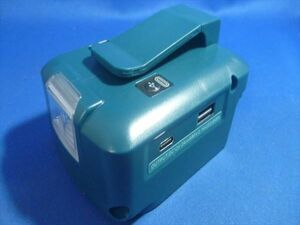 TYPE-C Makita изменение USB×2* PC. зарядка возможна, свет . относительно . удобный адаптер,12V мощность есть,BL1830 BL1850 BL1850B BL1860 BL1860B и т.п. соответствует 