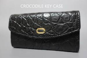  new goods safe made in Japan crocodile 5 ream key case mat black 2