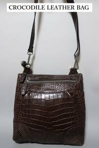  new goods stock disposal! top class! crocodile 2WAY shoulder bag 89077 Nico chin series 1