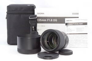 極上品★SIGMA シグマ 135mm F1.8 DG HSM Art A017 ソニー SONY Eマウント用 単焦点レンズ★元箱付き 09025