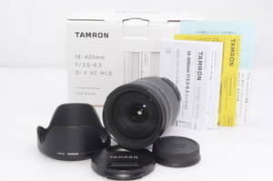 超美品★TAMRON タムロン 18-400mm F3.5-6.3 DiII VC HLD B028N ニコン Nikon用 APS-C専用 高倍率ズームレンズ★元箱付き 10097