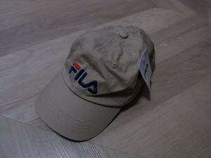 未使用・タグ付 ☆ FILA/フィラ　 キャップ　帽子　57~59㎝　　送料：210円