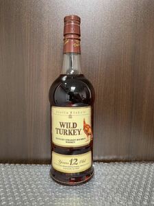 古酒 未開栓 WILD TURKEY 12年 ワイルドターキー バーボン　旧ラベル ウイスキー 750ml 50.5% 