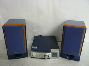 湘/KENWOOD/アンプ チューナー内蔵CDプレーヤースピーカーセット/RD-VH7PC/LS-VH7/商品説明要確認/本体通電のみ確認/汚れ★祭9.29-105★