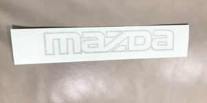送料無料　NA ロードスター　MAZDA カッティングステッカー フロント　ステッカー　デカール　MX5 北米使用　シルバー色