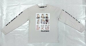 ・古着　メンズ　PLAYBOY ロングTシャツ　綿100% Mサイズ