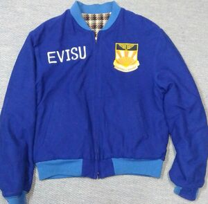 レア！EVISU リバーシブルスカジャン オオサカ柄 ベロアsize38