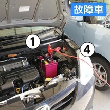 12V 50AMP 2M ブースターケーブル バッテリー_画像2