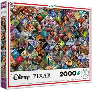  free shipping Ceaco Disney /pik circlip jigsaw puzzle 2000 piece multicolor 5 -inch Disney