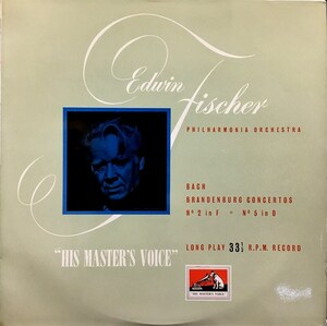 HMV ALP-1084 エドウィン・フィッシャー(P) ブランデンブルク協奏曲2&5番 英初出 / Edwin Fischer(P) Brandenburg Concertos No.2&5 UK