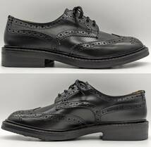 【極美】トリッカーズ 外羽根フルブローグ M5633 サイズ6.5 fit5【送料無料】Tricker's BOURTON バートン ウィングチップ カントリーブーツ_画像4