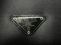 PRADA プラダ 三つ折り財布 ブラック ナイロン　革　中古　美品_画像3