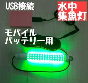 LED USB水中集魚灯 充電式 夜釣り 投光器 アウトドア マキタ