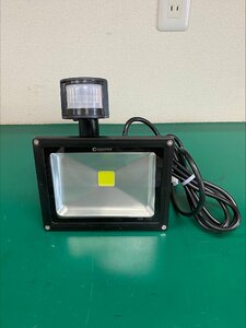 1円～20W-GY 展示品 LED投光器 20W 200W相当 屋外 センサーライト 人感センサー付 作業灯 防犯ライト 駐車場 倉庫 屋外照明 玄関灯