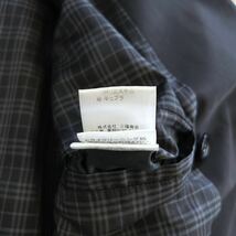 稀少LLサイズ!! 極美品 バーバリーブラックレーベル『不朽の名作』BURBERRY BLACK LABEL トレンチコート ロング丈 ノバチェック ベルト 黒_画像10