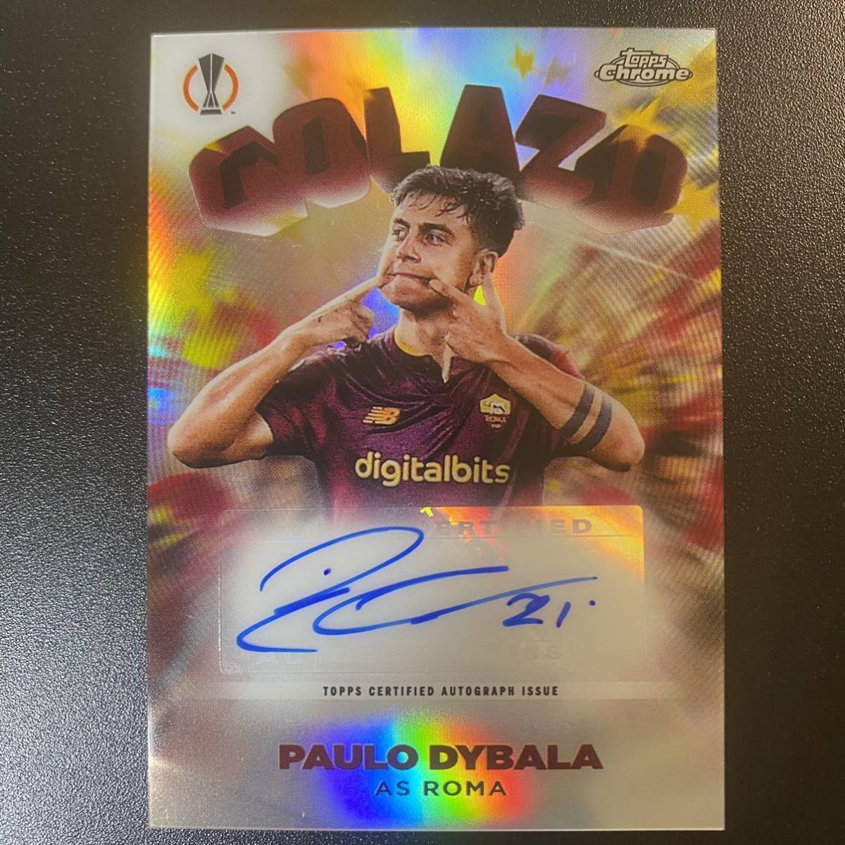 パウロディバラ PANINI IMMACULATE SOCCER ELEGANT INK ROMA