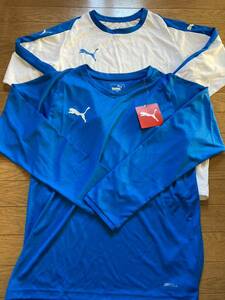  new goods regular goods Puma soccer / futsal LIGA game shirt long sleeve 2 pieces set 150cm 703667