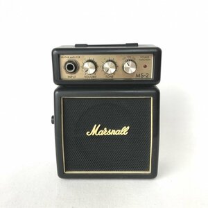 Ｍａｒｓｈａｌｌ マーシャル 卓上 ミニ アンプ ＭＳ－２ ギター 楽器 黒 ブラック 電池 本体のみ 付属無し 楽器/266