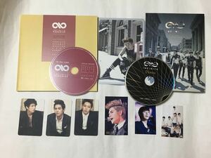 送料込み　INFINITE　CD　訳有セット　1集リパケ　☆PARADISE☆　＆　2ndシングル　☆Destiny☆　韓国盤　現状品　中古　欠品有　K-POP