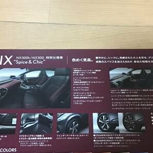 レクサス NX 10系 後期 特別仕様車 カタログ①の画像2