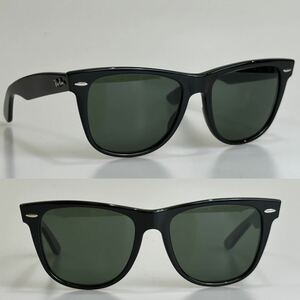 B&Lレイバン★ウェイファーラー2 エボニー ブラック54㎜ ★ビンテージ 廃番品 ボシュロム USA Ray-Ban 