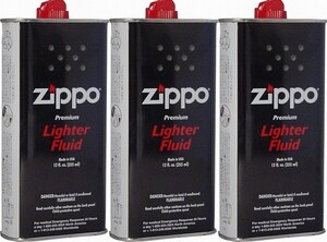 3缶 ZIPPO(ジッポー)オイル 大缶 355mL　ZIPPOオイルライター ＆ ZIPPOハンディウォーマー ＆ ハンディウォーマーミニ用のオイルです・・。