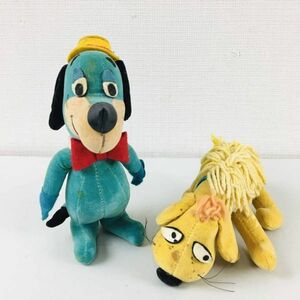 【希少】 ハンナバーベラ ヴィンテージ人形 2体まとめ 珍犬ハックル/パップ アメリカ キャラクター 当時物 ぬいぐるみ Hanna Barbera 北E3.