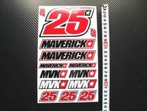 【Maverick Vinales 】マーべリック ビニャーレス ステッカーセット 【YZF R1 R6 R25 MT-09】_画像2