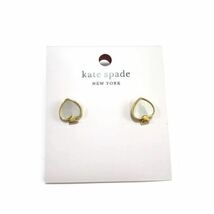 ケイトスペード kate spade ピアス シェル クリームマルチ kate spade new york シグネチャースペード アクセサリー 新品 オフホワイト_画像3