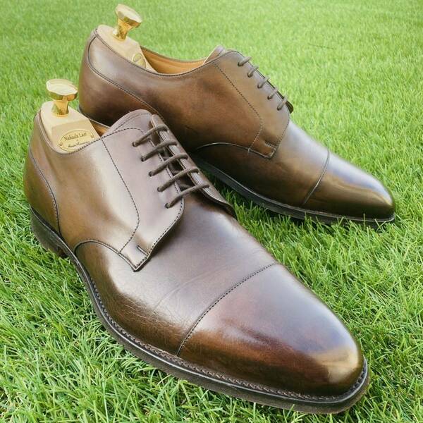 ★即決★ ポールスミス別注 CHEANEY チーニー 8.5 約27㎝ 革靴 ビジネスシューズ 本革 茶色 BR ブラウン 外羽根 ストレートチップ 