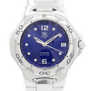  battery replaced TAG Heuer TAG Heuer drill umWL1116 BA0701 Date 200m waterproof blue blue stainless steel men's quartz 