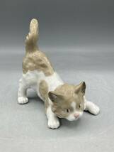 国内発送 リヤドロ 猫 ネコ 置物 フィギュリン 陶器 陶器人形 5091 (61-80-623)_画像1