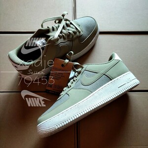 新品 正規品 NIKE ナイキ AIR FORCE1 LOW エアフォース1 ロー 07 カーキ コルク 風車 ロゴ 刺繍 27cm US9 箱付き