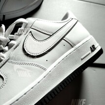 新品 正規品 NIKE ナイキ AIR FORCE1 LOW エアフォース1 ロー 07 白 ホワイト 黒 ブラック 27.5cm US9.5 デュブレ 箱付き_画像2