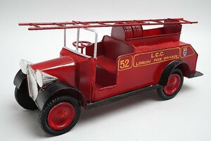 London Fire Brigade ロンドン消防隊 はしご車 ブリキ 全長約24cm ※ジャンク 本体のみ