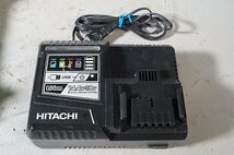 ◎ HITACHI ヒタチ ハイコーキ 100mm コードレスディスクグラインダ 充電器 100V UC18YDL バッテリー 2個 BSL1460 ※ジャンク品 G14DBVL_画像8