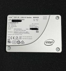 ((使用時間8967～8968時・2個限定！)) 高耐久 intel SSD DC S3610 Series 800GB MLC 2.5inch SSDSC2BX800G4 SATA