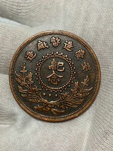 中国古銭　中華民國九年　背安慶造幣