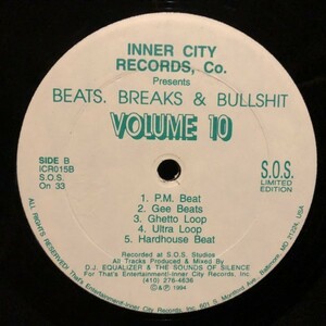 DJ Equalizer & The Sounds Of Silence / Beats, Breaks & Bullshit Volume 10