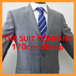 THE SUIT COMPANY ２ボタングレーストライプスーツ(170cm-8Drop) ザスーツカンパニー｜148