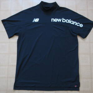 即決 New Balance GOLF メンズ半袖モックネックシャツ ブラック 6サイズ XLサイズ相当 ニューバランス ゴルフの画像1