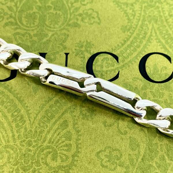 【美品】GUCCI グッチ ノット ブレスレット約16cm 16表記 キヘイ 喜平 美品 インフィニティ ★432