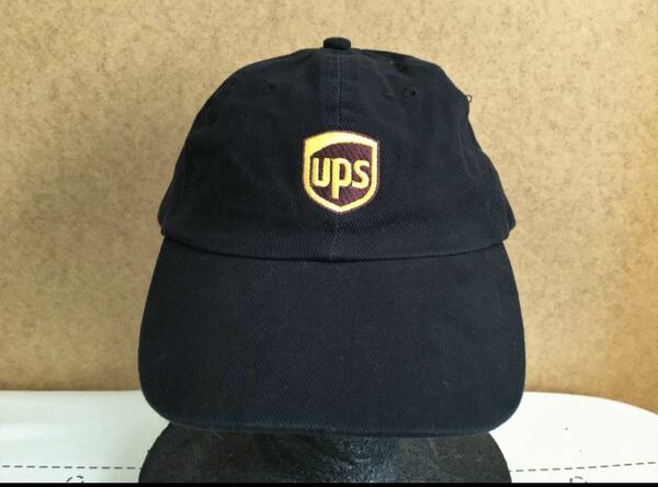 ＵＰＳ ユーピーエス ユーズド キャップ 黒 ブラック 企業物 運送会社 90s vintage cup