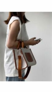 2 Way Canvas Mini Tote Bag キャンバス　トートバッグ新品 ミニバッグ ショルダー かばん 韓国 