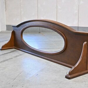 .. industry kitsu exist desk mirror mirror elegant Classic koroniaru style _ antique Vintage Karimoku Kashiwa woodworking sila leather 