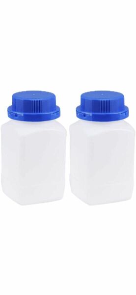 uxcell プラスチックラボ用ボトル サンプルシーリング液体貯蔵容器 500ml 2個入り 