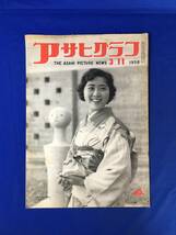 CK1464c☆アサヒグラフ 1956年3月11日 労働組合総評攻勢/世界の空ゆく日本娘告知板/早大全豪学生ラグビー/自家用車で出前持_画像1