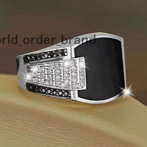 新品 プラチナptp/platinum plated ダイヤモンドcz 指輪 12～27号 選べるサイズ 上質 質感 高品質 高級感 大人気 メンズレディース 格安の画像3
