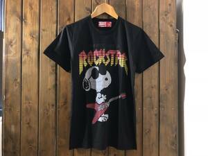 新品★スヌーピー　ロックスター　ビンテージスタイル　Tシャツ★アニメ/マンガ/ピーナッツ/SNOOPY/ROCKSTAR