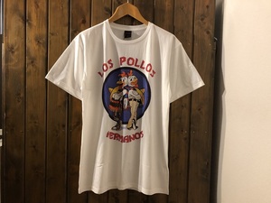 新品★ブレイキングバッド　LOS POLLOS HERMANOS　プリントTシャツ【L】★サスペンス/海外ドラマ